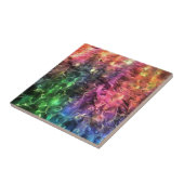 Het einde van de Abstracte kunst van de regenboogs Tegeltje (Zijkant)