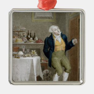 Het einde van de gastronomen metalen ornament