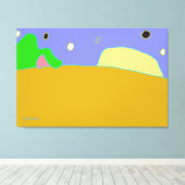 Het einde van de horizon canvas afdruk (Insitu (Houten vloer))