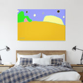 Het einde van de horizon canvas afdruk (Insitu (Slaapkamer))
