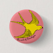 Het einde van de paralyse gele vogel Button (Voorkant)