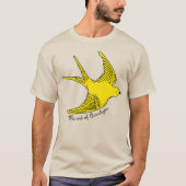 Het einde van de paralyse gele vogel t-shirt (Voorkant)