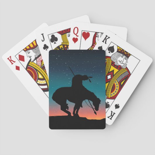 Het einde van de Silhouette-speelkaarten van het s Pokerkaarten (Achterkant)