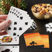 Het einde van de Silhouette-speelkaarten van het s Pokerkaarten (Insitu)