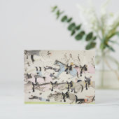 Het einde van de strijd (inkt op papier) briefkaart (Staand voorkant)