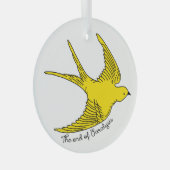 Het einde van de verlamming glas ornament (Voorkant Rechts)