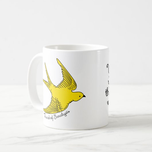 Het einde van de verlamming koffiemok (Voorkant links)