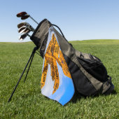 Het einde van de weg golfhanddoek (Groen)