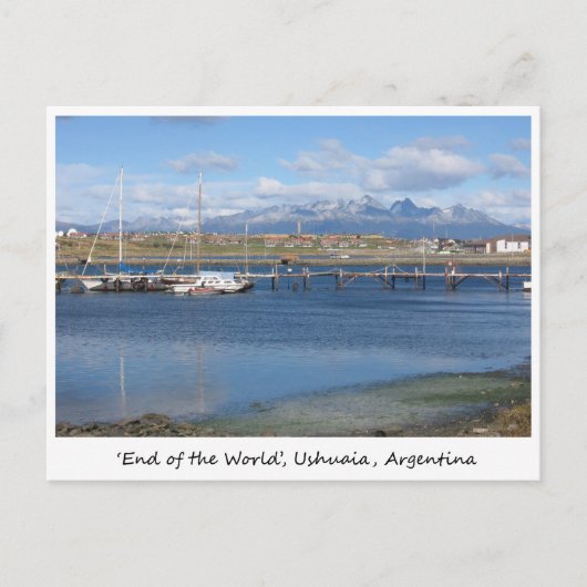 Het einde van de wereld, Ushuaia, Argentinië Briefkaart (Voorkant)