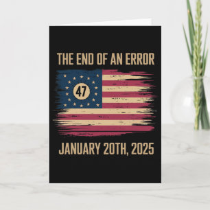 Het einde van een fout 20 januari 2025 inauguratie kaart