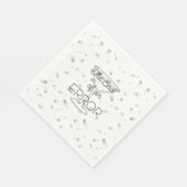 Het einde van een fout Martini Scheidingsfeest Servet (Hoek)