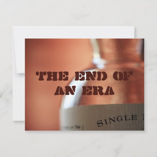 Het einde van een tijdperk kaart (Voorkant)