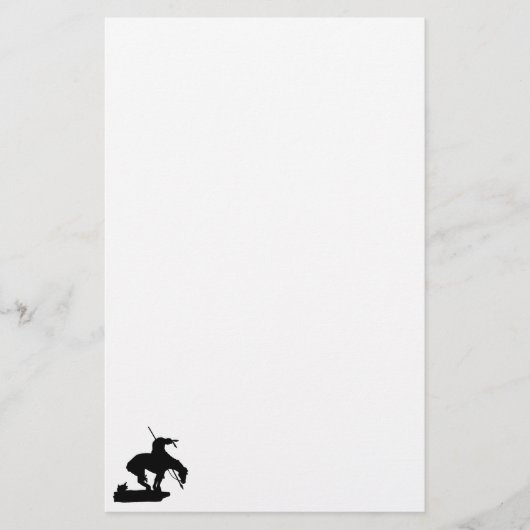 Het einde van het Briefpapier trail Silhouette (Voorkant)