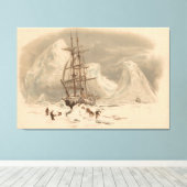 Het einde van het land. Cornwall Canvas Afdruk (Insitu (Houten vloer))