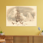 Het einde van het land. Cornwall Canvas Afdruk (Insitu (Woonkamer))