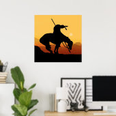 Het einde van het Poster van het Trail Silhouette (Thuiskantoor)