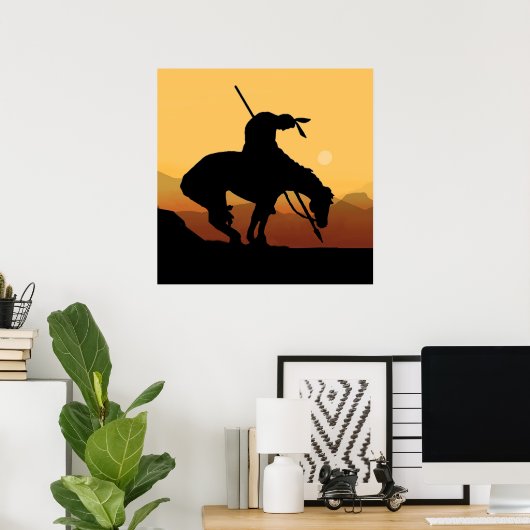 Het einde van het Poster van het Trail Silhouette (Thuiskantoor)