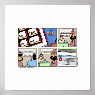 Het einde van het poster van Internet!