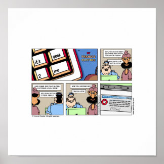 Het einde van het poster van Internet!