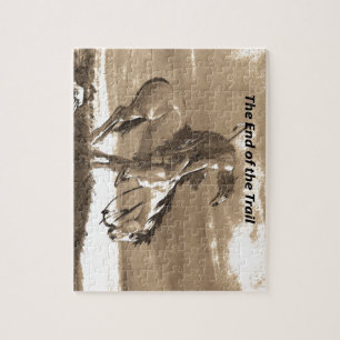 Het einde van het spoor legpuzzel