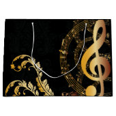 Het elegant luxe design voor Music Note Groot Cadeauzakje (Voorkant)