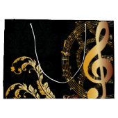 Het elegant luxe design voor Music Note Groot Cadeauzakje (Achterkant)