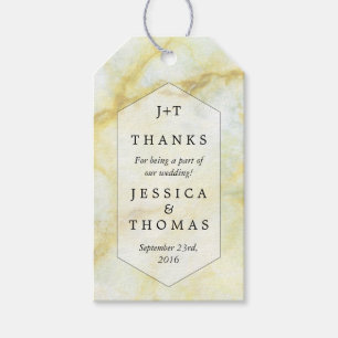Het Elegant Marble Effect Wedding Collectie Favor Cadeaulabel