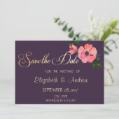 Het Elegant Waterverf Bloedbad bewaart de datum Save The Date (Staand voorkant)