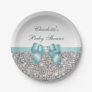Het elegante Baby shower van de Lovertjes van de Papieren Bordje