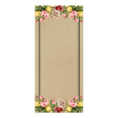 Het Elegante  Bloemen Wedding Collectie Menu (Achterkant)