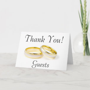 Het elegante Elegante BloemenHuwelijk ChiChi dankt Bedankkaart