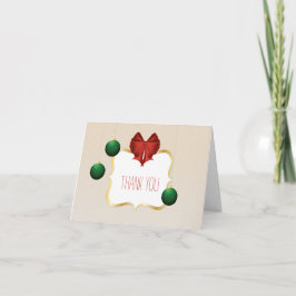 Het elegante en klantgerichte gestreepte patroon bedankkaart