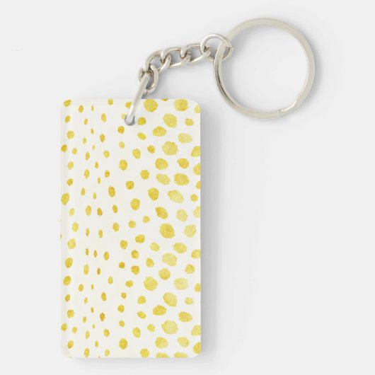 Het elegante fauxgoud schittert het monogram van sleutelhanger (achterkant)