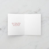 Het elegante Hart dankt u Bedankkaart (Binnen)