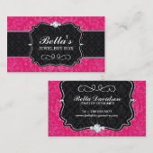 Het elegante Hete Roze Visitekaartje van het (Voorkant / Achterkant)