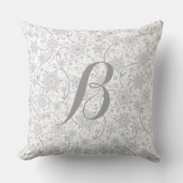Het elegante Hoofdkussen Met monogram van de Kussen