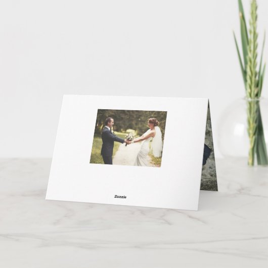 Het elegante Huwelijk van het Manuscript dankt u Bedankkaart (Achterkant)