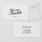 Het elegante Kalligrafische Visitekaartje van de (Voorkant / Achterkant)