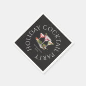 Het elegante kerstfeest van de cocktail servet (Hoek)