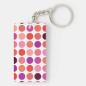 Het elegante kleurrijke monogram van het sleutelhanger (achterkant)