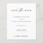 Het elegante manuscript van de begroting eenvoudig flyer (Voorkant)