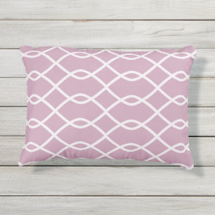 Het ELEGANTE MAUVE PATROON van de GOLF - - Buitenkussen