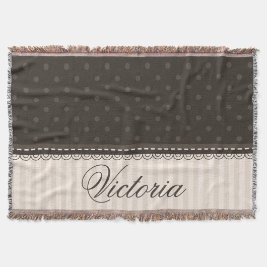 Het elegante Ontwerp van de Douane van de Stippen Deken (Voorkant)