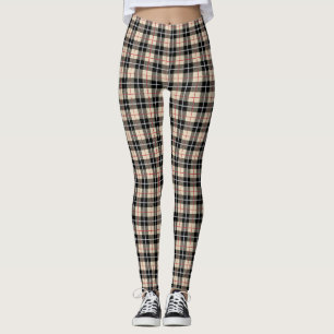 Het elegante Patroon van de Plaid van het Geruite Leggings