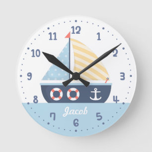 Het elegante ZeevaartThema van de boot van het Ronde Klok