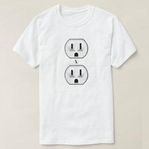 Het elektro Kostuum van de Afzet voor Elektriciens T-shirt