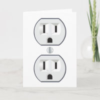 Het elektro Wenskaart van de Afzet