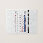 Het elektromagnetische spectrum (Fysica-golflengte Legpuzzel (Horizontaal)