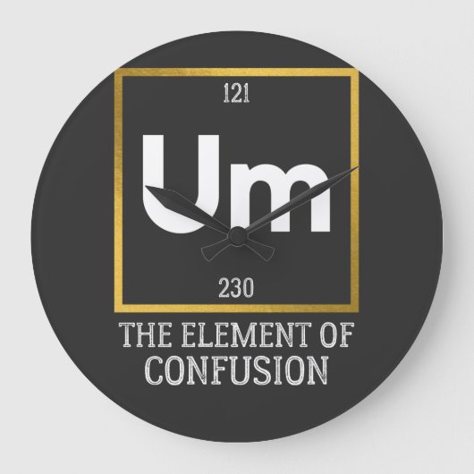 Het element van verwarring T-Shirt Grote Klok (Voorkant)