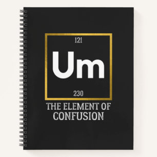 Het element van verwarring T-Shirt Notitieboek
